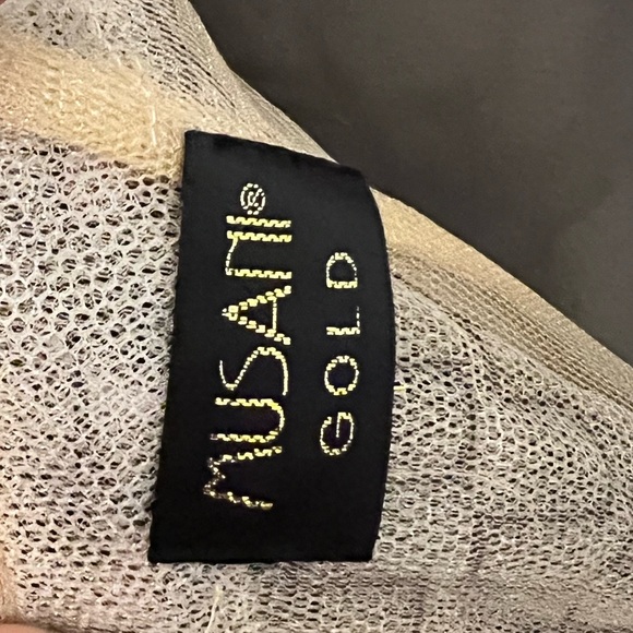 Musani Gold Gray Sequin Mini Dress - Metallic Party Bodycon - Picture 6 of 8